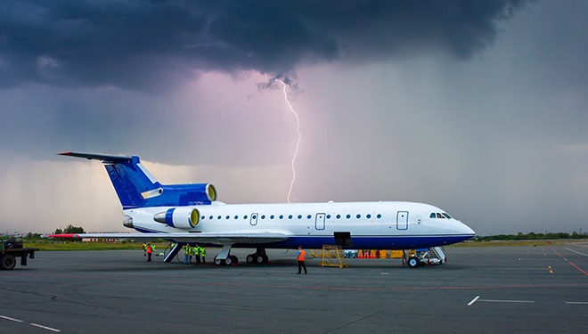 airport operations are at risk of lightning